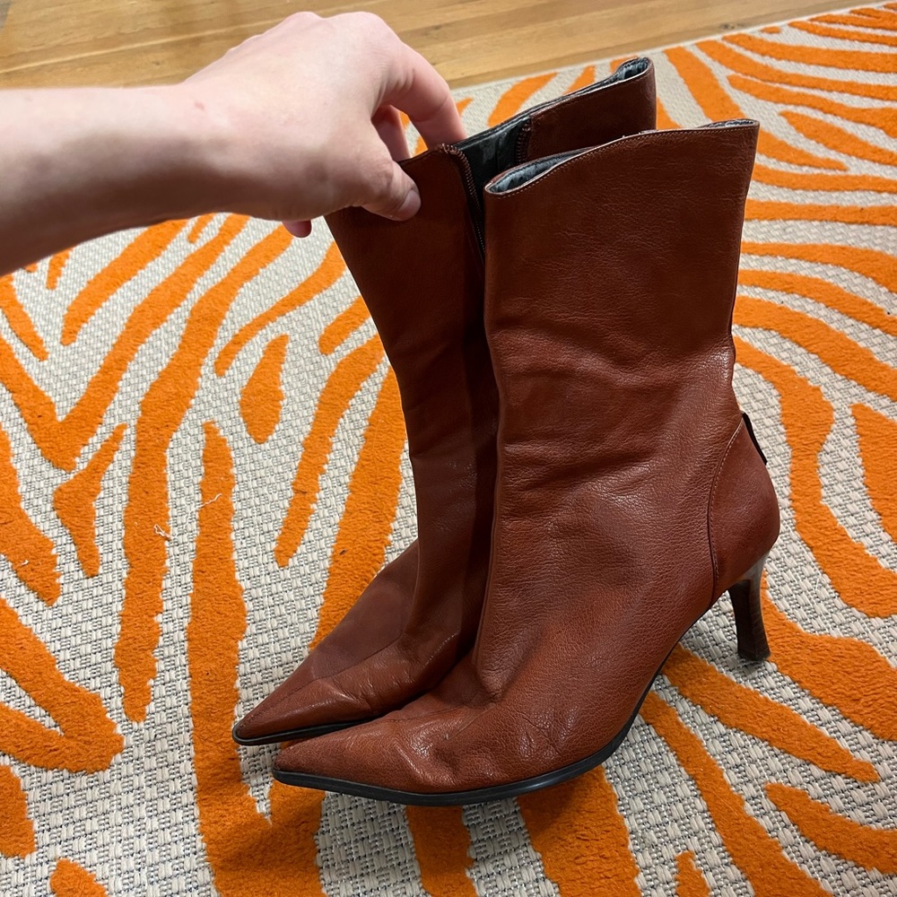 Brown Leather Women's Boots